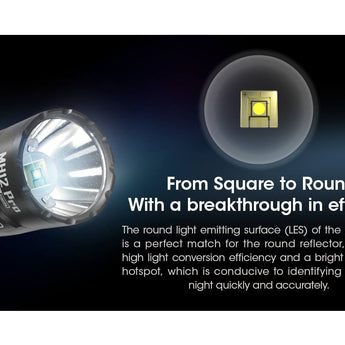 Nitecore MH12 Pro USB-C Rechargeable LED Flashlight - 3300 Lumens - Uhi 40 LED - Includes 1 x 21700