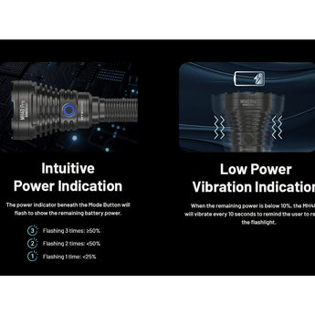 Nitecore MH40 Pro LED Flashlight - 3500 Lumens - NiteLab Uhi 40 Max - Includes 1 x NBP100R Li-ion Battery Pack