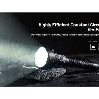 Nitecore MH40 Pro LED Flashlight - 3500 Lumens - NiteLab Uhi 40 Max - Includes 1 x NBP100R Li-ion Battery Pack