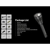 Nitecore MH40 Pro LED Flashlight - 3500 Lumens - NiteLab Uhi 40 Max - Includes 1 x NBP100R Li-ion Battery Pack