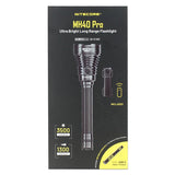 Nitecore MH40 Pro LED Flashlight - 3500 Lumens - NiteLab Uhi 40 Max - Includes 1 x NBP100R Li-ion Battery Pack