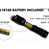 Nitecore Multitask MT1C Pro LED Flashlight - NiteLab UHi 20 - 1000 Lumens - Includes 1 x 18350 with Built-in USB-C Charging Port