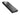 Black power bank with textured surface and visible brand name on a white background