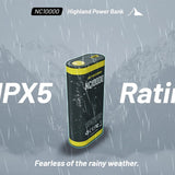 Nitecore NC10000 USB-C Highland Power Bank and Flashlight - 50 Lumens - 10000mAh