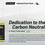 Nitecore NC10000 USB-C Highland Power Bank and Flashlight - 50 Lumens - 10000mAh