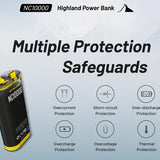 Nitecore NC10000 USB-C Highland Power Bank and Flashlight - 50 Lumens - 10000mAh