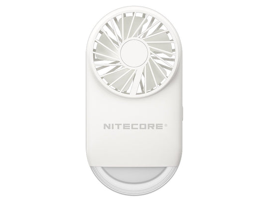 Nitecore NEF02 Multi-Purpose Rechargeable Pocket Fan - Uses Built-in 1200mAh Li-ion Battery Pack - White or Pink