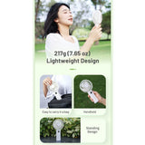 Nitecore NEF03 Rechargeable Handheld Fan - Uses Built-in 3600mAh Li-ion Battery Pack - White or Pink