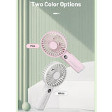 Nitecore NEF03 Rechargeable Handheld Fan - Uses Built-in 3600mAh Li-ion Battery Pack - White or Pink