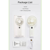 Nitecore NEF03 Rechargeable Handheld Fan - Uses Built-in 3600mAh Li-ion Battery Pack - White or Pink