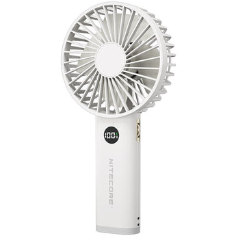 Nitecore NEF03 Rechargeable Handheld Fan - Uses Built-in 3600mAh Li-ion Battery Pack - White or Pink