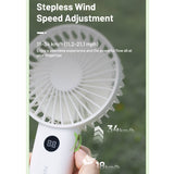 Nitecore NEF03 Rechargeable Handheld Fan - Uses Built-in 3600mAh Li-ion Battery Pack - White or Pink