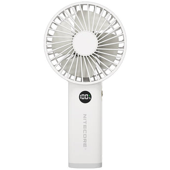 Nitecore NEF03 Rechargeable Handheld Fan - Uses Built-in 3600mAh Li-ion Battery Pack - White or Pink