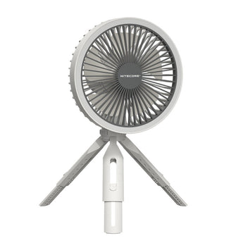 Nitecore NEF10 USB-C Rechargeable Multi-Functional Electric Fan - Uses Built-in 10000mAh Li-ion Battery Pack - White or Gray
