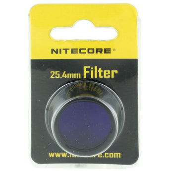 Nitecore 25.4mm Filters - Choose Red, Green, Blue or White Diffuser - Works with MT2C, MH1A, MH2A, MH1C, MH2C, P12, P10, EC1, EC2, EA1 & EA2