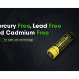 Nitecore NL1410 14500 1000mAh 3.7V Protected Lithium Ion (Li-ion) Button Top Battery