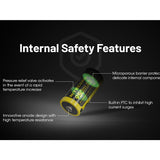 Nitecore NL169R 16340 950mAh 3.6V Lithium Ion (Li-ion) Button Top Battery with USB-C Charging Port