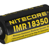 Nitecore NL18350A IMR 18350 700mAh 3.7V Unprotected High-Drain 7A Lithium Manganese (LiMn2O4) Button Top Battery - Boxed