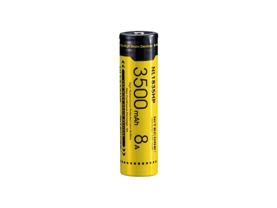 Nitecore NL1835HP High Performance 18650 3500mAh 3.6V 8A Protected Lithium Ion (Li-ion) Button Top Battery