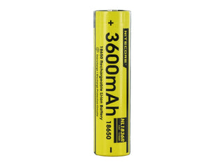 Nitecore NL1836R 18650 3600mAh 3.6V Protected Lithium Ion (Li-ion) Button Top Battery with Built In USB-C Charging Port