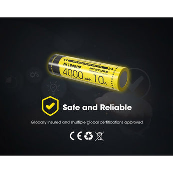 Nitecore NL1840HP Li-Ion Battery