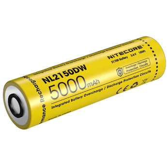 Nitecore NL2150DW 21700 5000mAh 3.6V Protected Lithium Ion (Li-ion) Button Top Battery for the R40 V2
