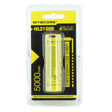 Nitecore NL2150HP High Performance 21700 5000mAh 3.6V 15A Protected Lithium Ion (Li-ion) Button Top Battery