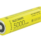 Nitecore NL2150HPi 21700 5000mAh 3.6V i Series Protected Lithium Ion (Li-ion) Button Top Battery