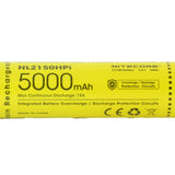 Nitecore NL2150HPi 21700 5000mAh 3.6V i Series Protected Lithium Ion (Li-ion) Button Top Battery