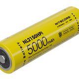 Nitecore NL2150HPi 21700 5000mAh 3.6V i Series Protected Lithium Ion (Li-ion) Button Top Battery