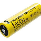 Nitecore NL2150HPR 21700 5000mAh 3.6V High Drain Protected Lithium Ion (Li-ion) Button Top Battery with Built-In USB-C Charging Port