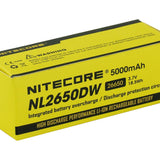 Nitecore NL2650DW 26650 5000mAh 3.7V Protected Lithium-Ion (Li-ion) Custom Battery for R40 Flashlight