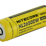 Nitecore NL2650DW 26650 5000mAh 3.7V Protected Lithium-Ion (Li-ion) Custom Battery for R40 Flashlight
