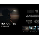 Nitecore NU27 USB-C Rechargeable LED Headlamp - 600 Lumens - MCT UHE - Uses Built-in 850mAh Li-ion Battery Pack - Shadow Black or Alpine White