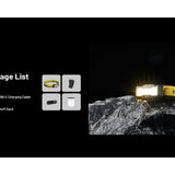 Nitecore NU27 USB-C Rechargeable LED Headlamp - 600 Lumens - MCT UHE - Uses Built-in 850mAh Li-ion Battery Pack - Shadow Black or Alpine White