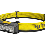 Nitecore NU27 USB-C Rechargeable LED Headlamp - 600 Lumens - MCT UHE - Uses Built-in 850mAh Li-ion Battery Pack - Shadow Black or Alpine White