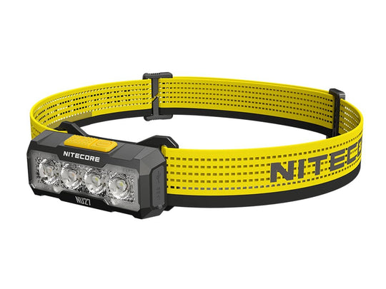 Nitecore NU27 USB-C Rechargeable LED Headlamp - 600 Lumens - MCT UHE - Uses Built-in 850mAh Li-ion Battery Pack - Shadow Black or Alpine White