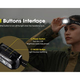 Nitecore NU30 USB-C Rechargeable LED Headlamp - 500 Lumens - Uses Built-in 1500mAh Li-ion Battery Pack