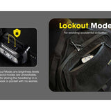 Nitecore NU30 USB-C Rechargeable LED Headlamp - 500 Lumens - Uses Built-in 1500mAh Li-ion Battery Pack