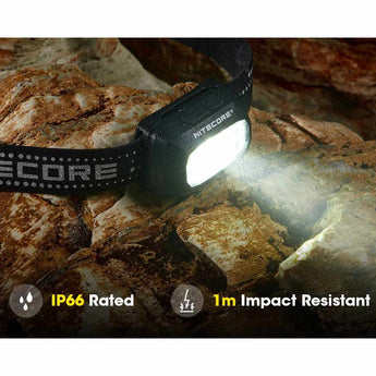 Nitecore NU30 USB-C Rechargeable LED Headlamp - 500 Lumens - Uses Built-in 1500mAh Li-ion Battery Pack