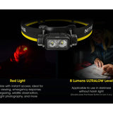 Nitecore NU40 USB-C Rechargeable LED Headlamp - 1000 Lumens - Uses Built-in 2600mAh Li-ion Battery Pack