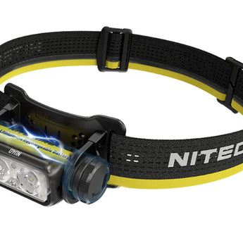 Nitecore NU40 USB-C Rechargeable LED Headlamp - 1000 Lumens - Uses Built-in 2600mAh Li-ion Battery Pack
