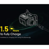 Nitecore NU40 USB-C Rechargeable LED Headlamp - 1000 Lumens - Uses Built-in 2600mAh Li-ion Battery Pack