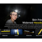 Nitecore NU40 USB-C Rechargeable LED Headlamp - 1000 Lumens - Uses Built-in 2600mAh Li-ion Battery Pack