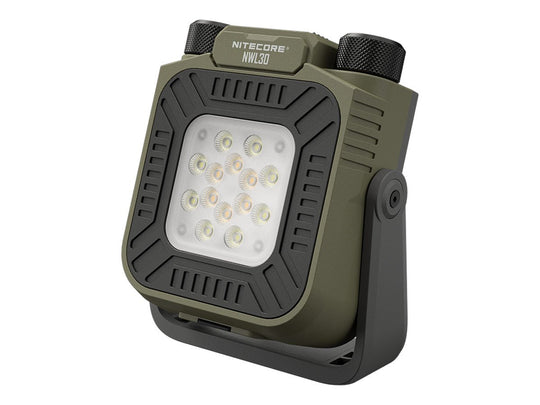Nitecore NWL30 3-in-1 USB-C Rechargeable Outdoor Work Light - 3000 Lumens - Uses Built-in 18000mAh Li-ion Battery Pack