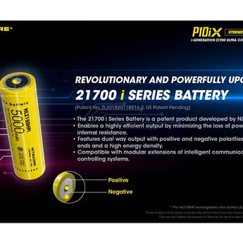 Nitecore P10iX USB-C Rechargeable LED Flashlight - 4000 Lumens - 4 x CREE XP-L2 V6 - Includes 1 x 21700 and NTH10 Holster