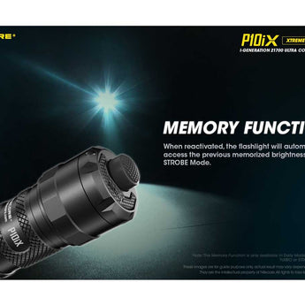 Nitecore P10iX USB-C Rechargeable LED Flashlight - 4000 Lumens - 4 x CREE XP-L2 V6 - Includes 1 x 21700 and NTH10 Holster