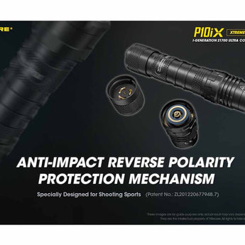 Nitecore P10iX USB-C Rechargeable LED Flashlight - 4000 Lumens - 4 x CREE XP-L2 V6 - Includes 1 x 21700 and NTH10 Holster