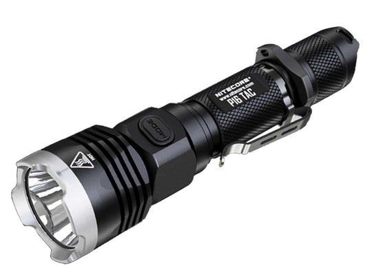 Nitecore P16-TAC Tactical LED Flashlight - CREE XM-L2 U3 - 1000 Lumens - Uses 1 x 18650 or 2 x CR123A