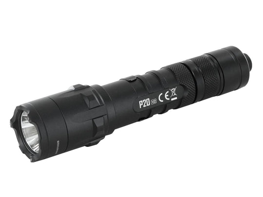 Nitecore P20 V2 High Performance Tactical LED Flashlight - CREE XP-L2 V6 - 1100 Lumens - Uses 1 x 18650 or 2 x CR123A